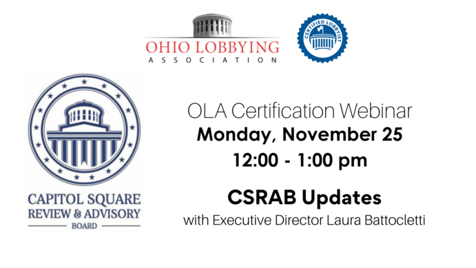 November 25 CSRAB webinar